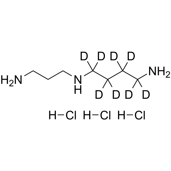 Spermidine-d<sub>8</sub> hydrochloride Chemical Structure