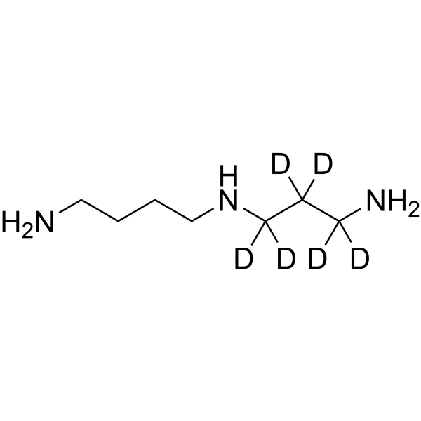 Spermidine-d<sub>6</sub> Chemical Structure