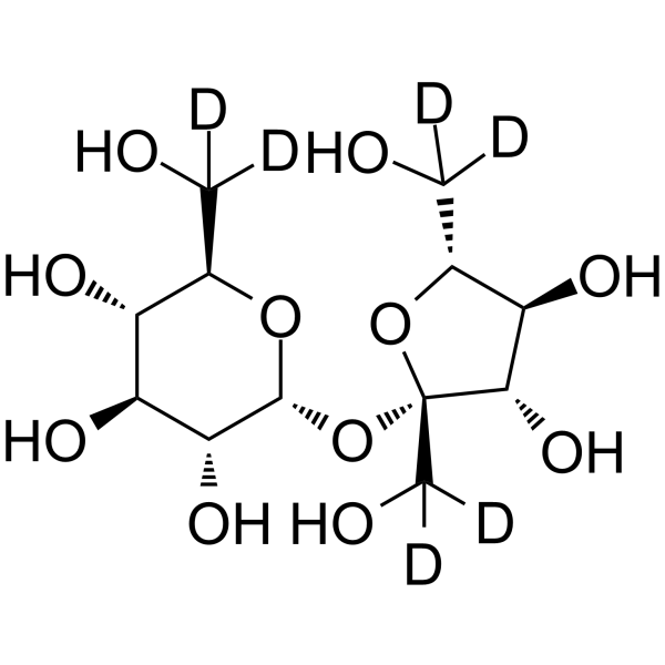 Sucrose-d6 Chemical Structure