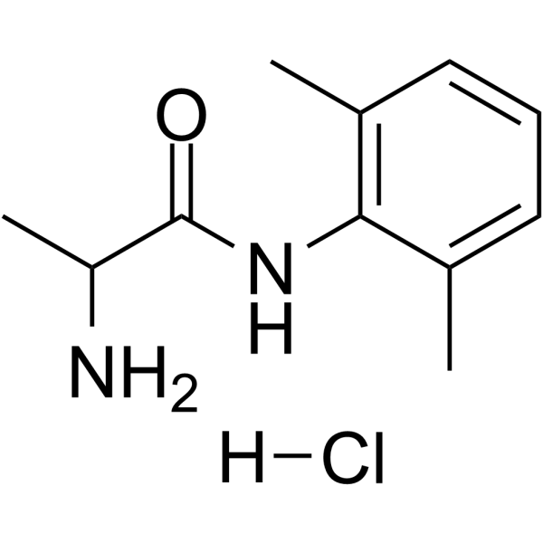 Tocainide hydrochloride Chemical Structure