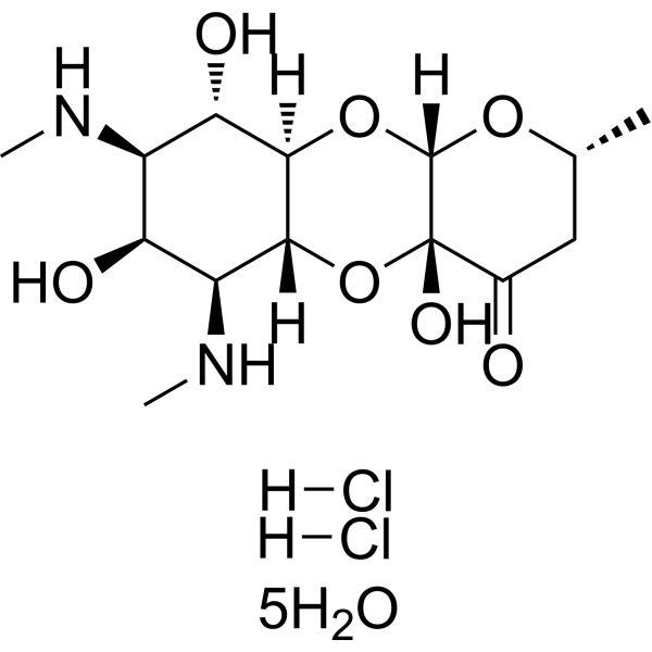 Spectinomycin dihydrochloride pentahydrate Chemical Structure