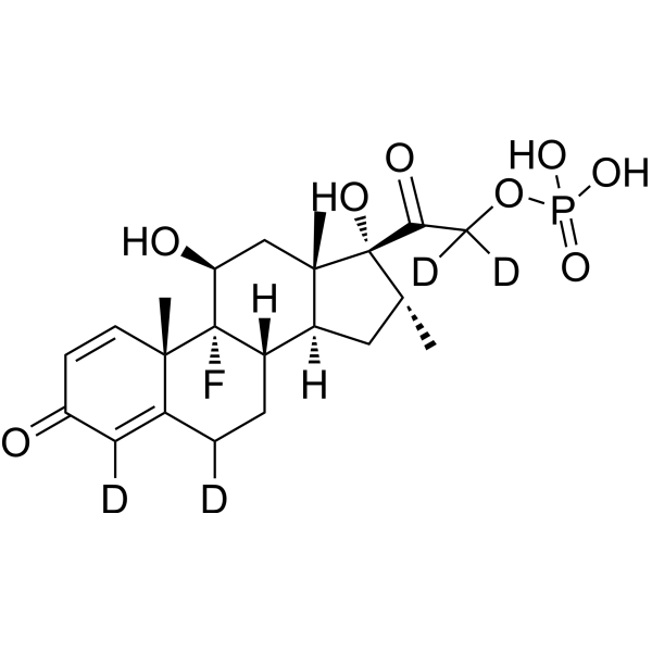 Dexamethasone phosphate-d<sub>4</sub> Chemical Structure