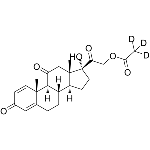 Prednisone acetate-d<sub>3</sub> Chemical Structure