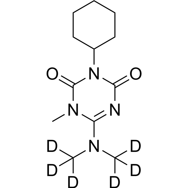 Hexazinone-d<sub>6</sub> Chemical Structure