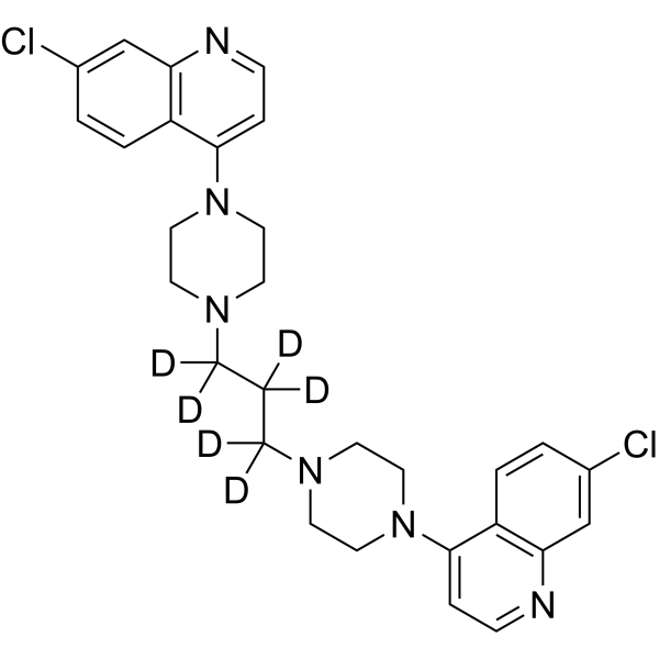 Piperaquine-d<sub>6</sub> Chemical Structure