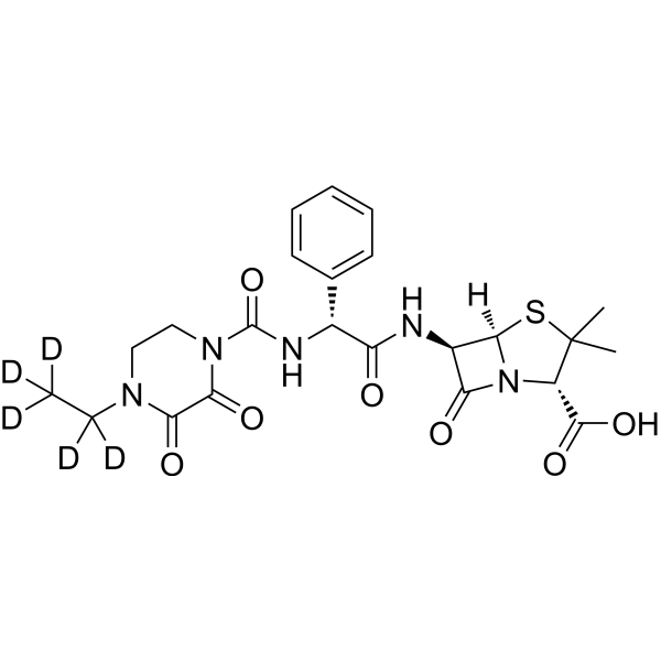 Piperacillin-d5 Chemical Structure