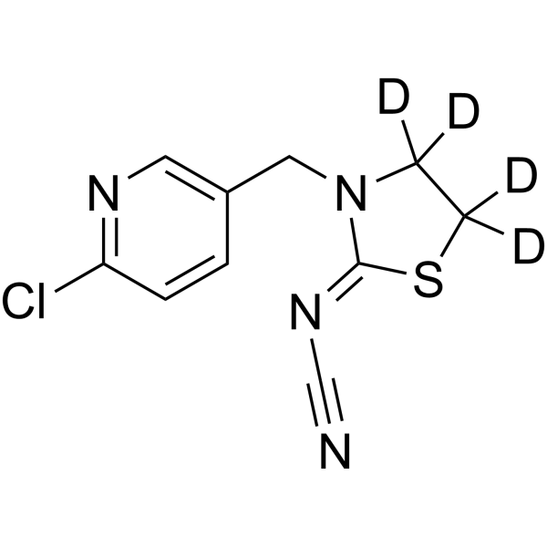 Thiacloprid-d<sub>4</sub> Chemical Structure