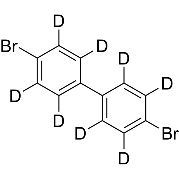 4',4-Dibromobiphenyl-d<sub>8</sub> Chemical Structure