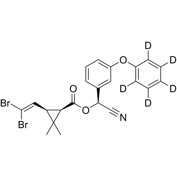 Deltamethrin-d<sub>5</sub> Chemical Structure