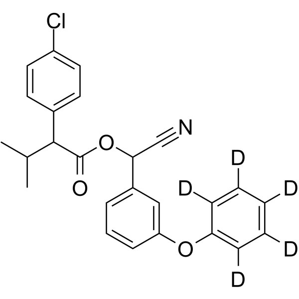 Fenvalerate-d<sub>5</sub> Chemical Structure
