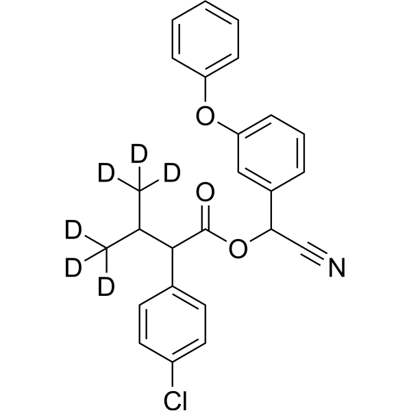 Fenvalerate-d<sub>6</sub> Chemical Structure