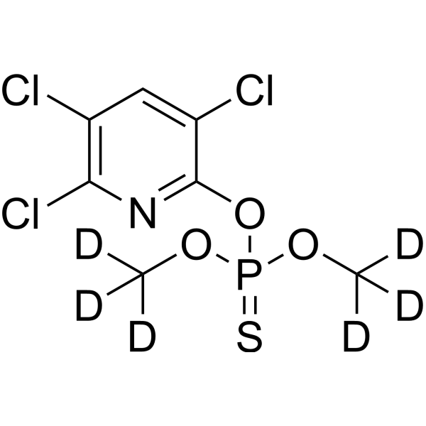 Chlorpyrifos methyl-d<sub>6</sub> Chemical Structure