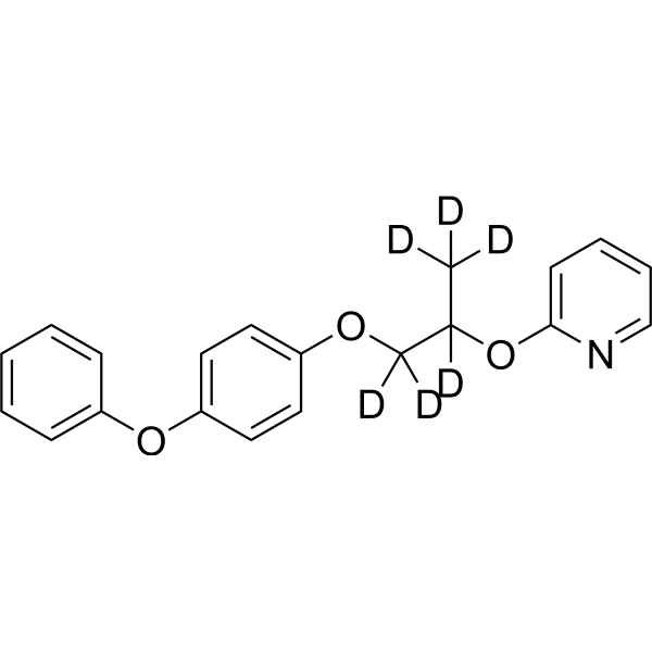 Pyriproxyfen-d<sub>6</sub> Chemical Structure