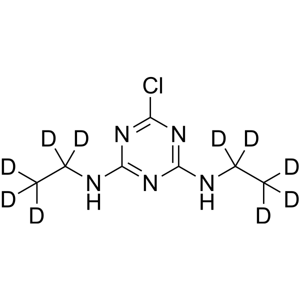 Simazine-d10 Chemical Structure