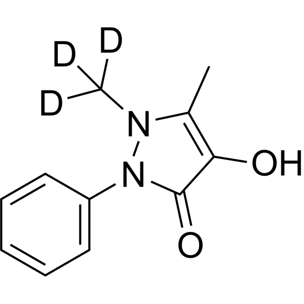 4-Hydroxyantipyrine-d<sub>3</sub> Chemical Structure