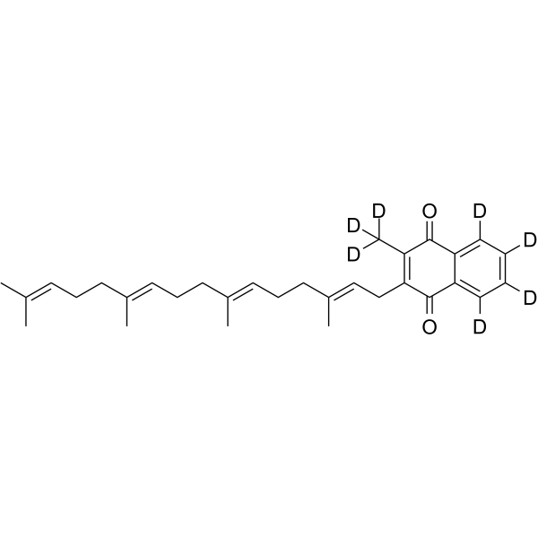 Menaquinone-4-d<sub>7</sub> Chemical Structure