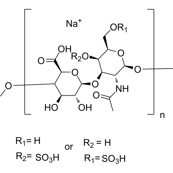Chondroitin sulfate sodium (from shark cartilage) Chemical Structure