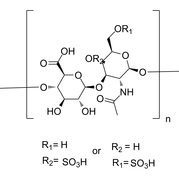 Chondroitin sulfate (from bovine) Chemical Structure