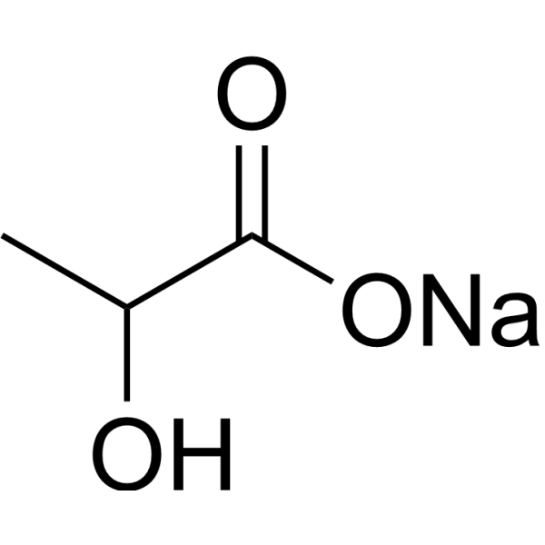 Lactate sodium Chemical Structure