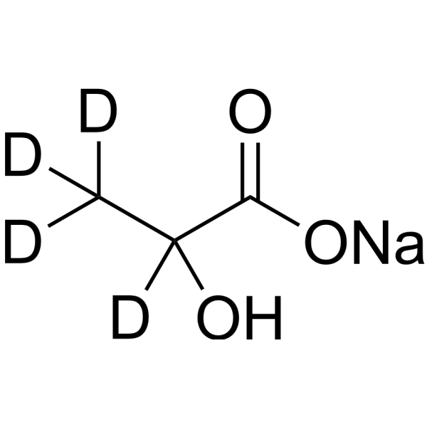 Lactate-d<sub>4</sub> sodium Chemical Structure