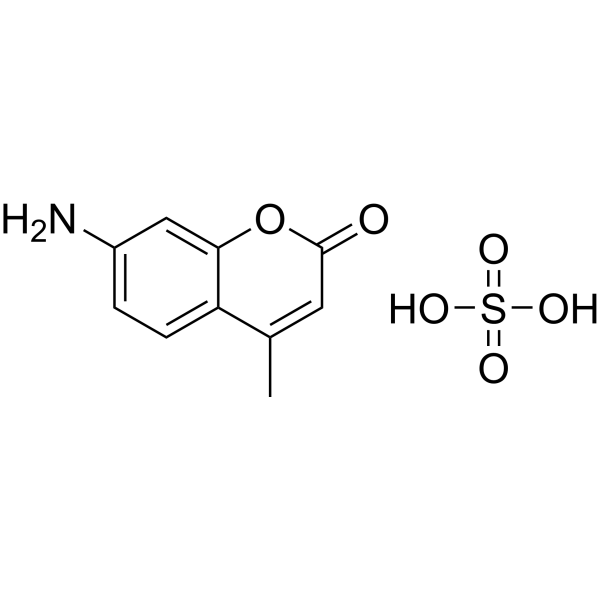 7-Amino-4-methylcoumarin hydrogensulfate 構造式