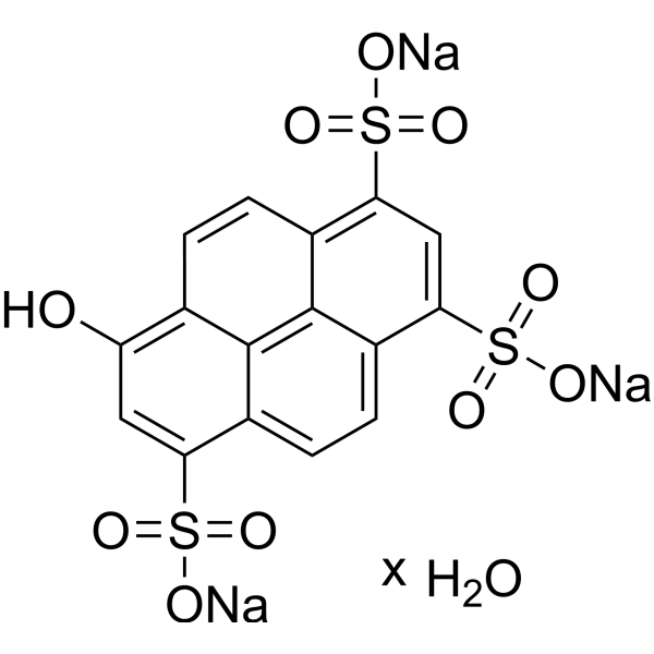 Pyranine hydrate Chemical Structure