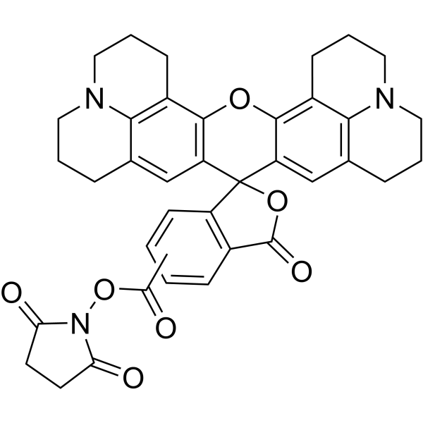 5(6)-Carboxy-<em>X</em>-rhodamin N-succinimidyl ester