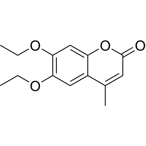 6,7-Diethoxy-4-methylcoumarin Chemical Structure