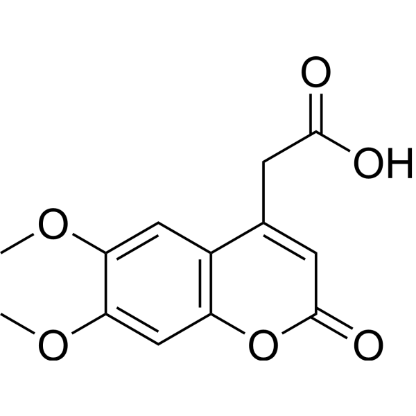 6,7-Dimethoxy-4-coumarinylacetic acid Chemical Structure
