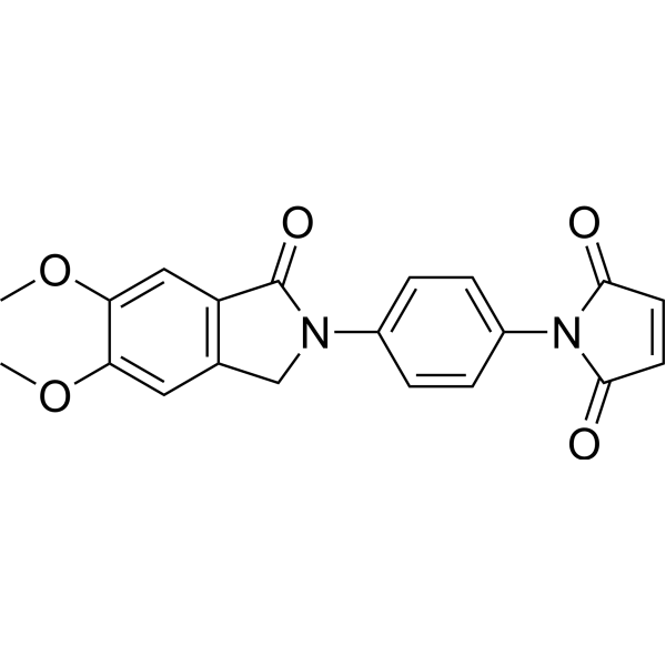 N-4-(5,6-Dimethoxy-N-phthalimidinyl)phenylmaleimide Chemical Structure