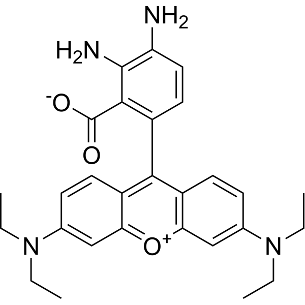 4,5-Diamino-N,N,N',N'-tetraethyl-rhodamin Chemical Structure
