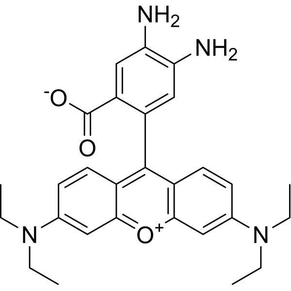 5,6-Diamino-N,N,N',N'-tetraethyl-rhodamin Chemical Structure