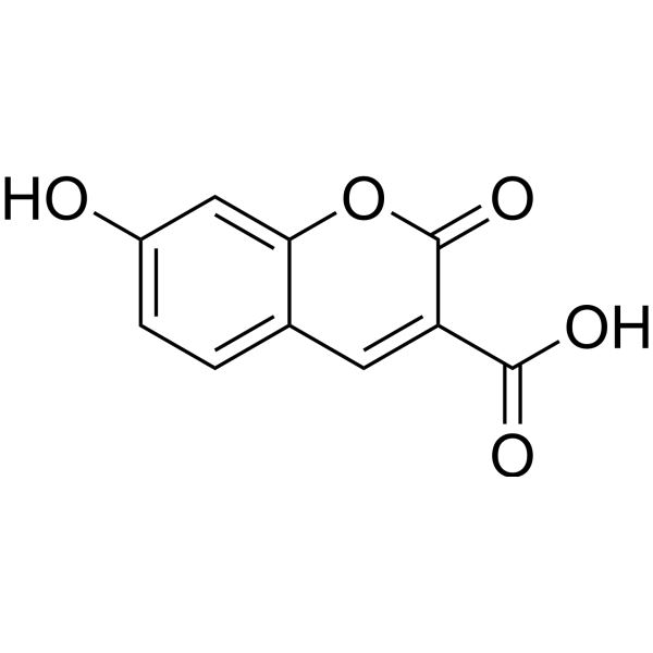 3-Carboxy-7-Hydroxycoumarin Chemical Structure