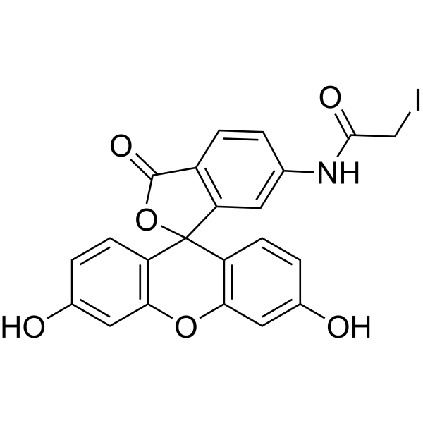 6-Iodoacetamidofluorescein Chemical Structure