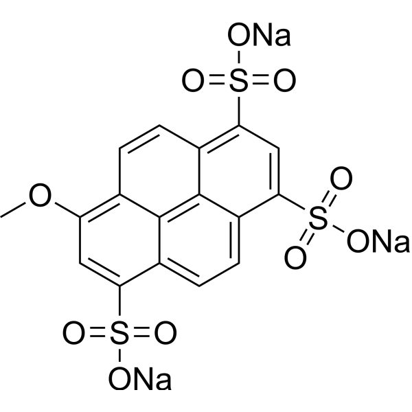 8-Methoxypyrene-<em>1</em>,3,<em>6</em>-trisulfonate trisodium