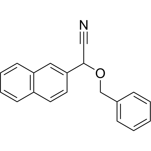 2-(Benzyloxy)-2-(naphthalen-2-yl)acetonitrile Chemical Structure