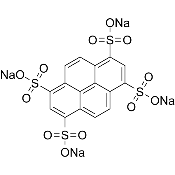 Pyrene-1,3,6,8-tetrasulfonic acid tetrasodium Chemical Structure