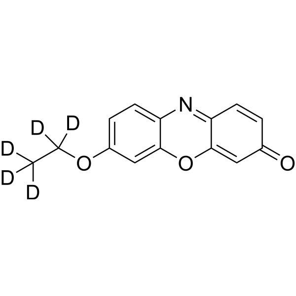 7-Ethoxyresorufin-d<sub>5</sub> Chemical Structure