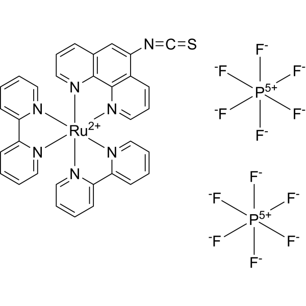 Ru(bpy)2(phen-ITC)(PF6)2 Chemical Structure