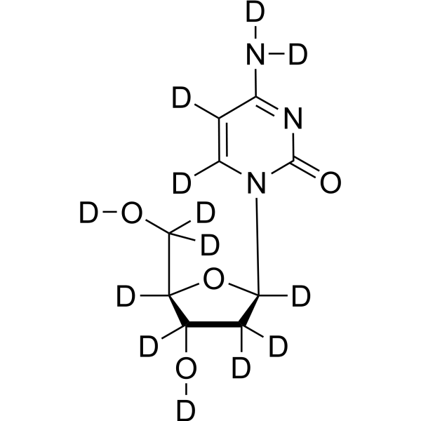 2'-Deoxycytidine-d<sub>13</sub> Chemical Structure
