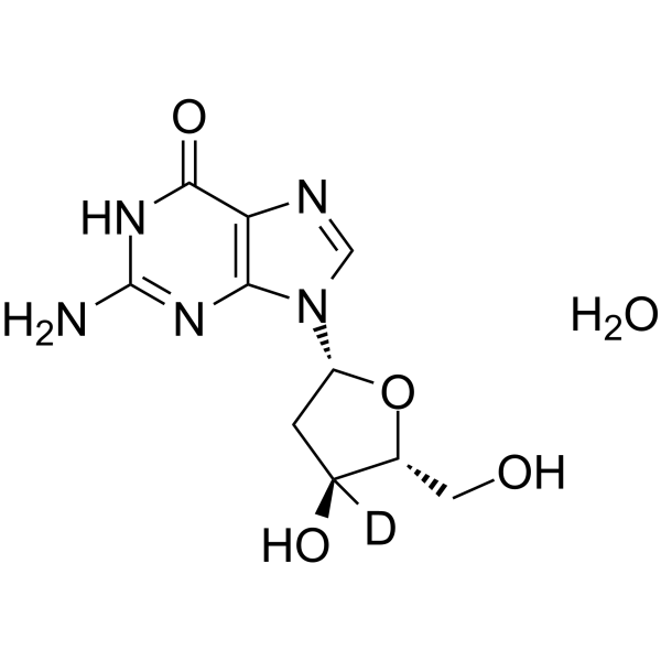 2'-Deoxyguanosine-d1-1 monohydrate Chemical Structure