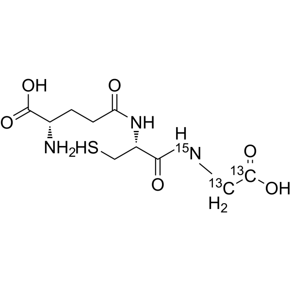 L-Glutathione reduced-13C2,15N Chemical Structure
