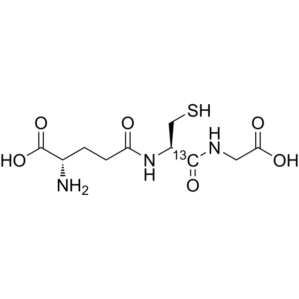 L-Glutathione reduced-<sup>13</sup>C Chemical Structure