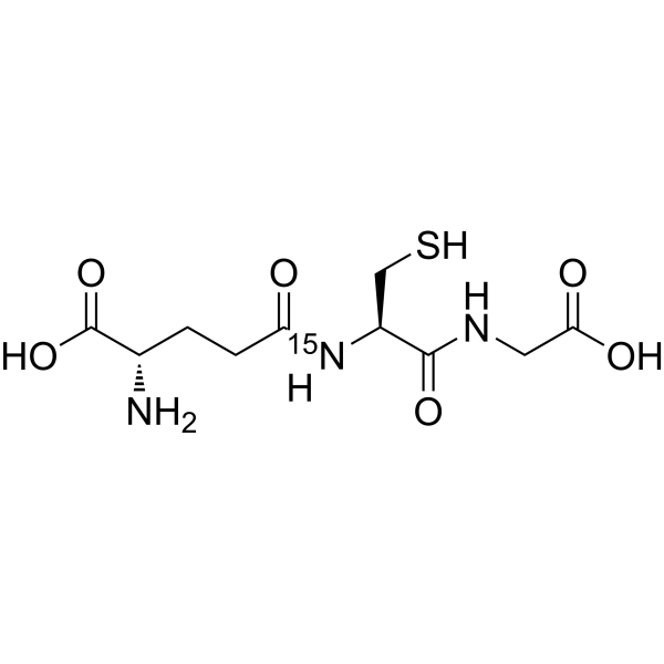 L-Glutathione reduced-<sup>15</sup>N Chemical Structure