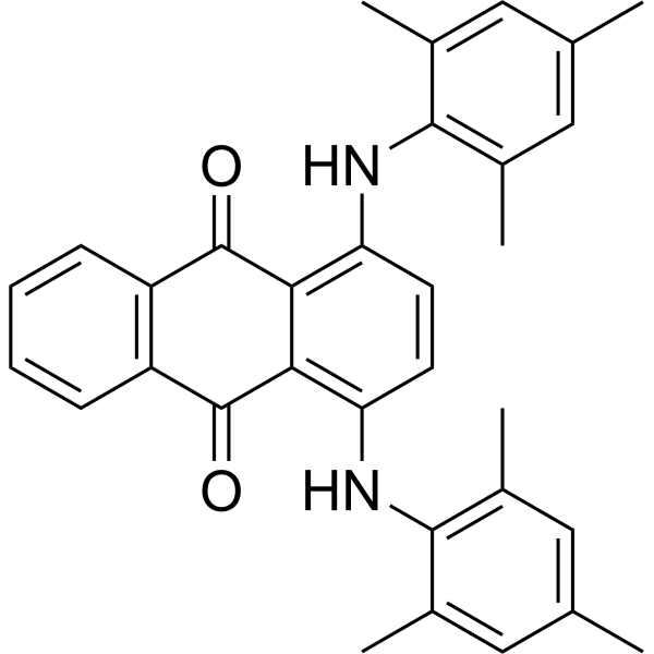 1,4-Bis(mesitylamino)anthraquinone Chemical Structure