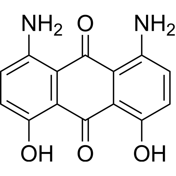 1,8-Diamino-4,5-dihydroxyanthraquinone Chemical Structure