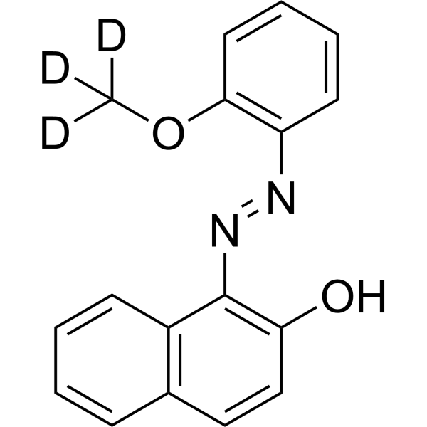 1-(2-Methoxyphenyl)azo-2-naphthol-d<sub>3</sub> Chemical Structure