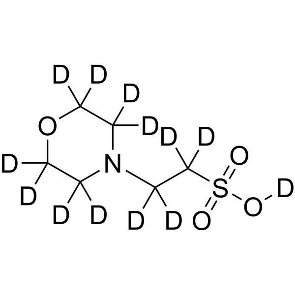 MES-d<sub>13</sub> Chemical Structure