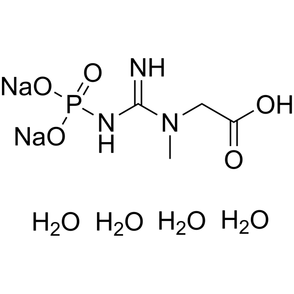 Sodium creatine phosphate dibasic tetrahydrate Chemical Structure