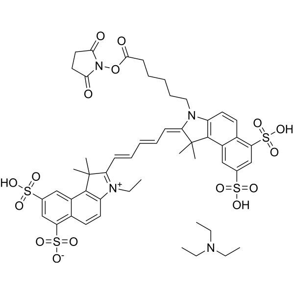 Cy5.5-SE TEA Chemical Structure